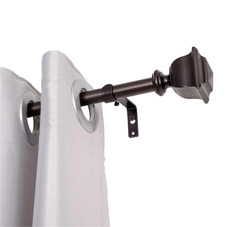 Escenografia 0.75 in. Curtain Rod for 48-86 in. Windows, Oil Rubbed Bronze ES2675360
